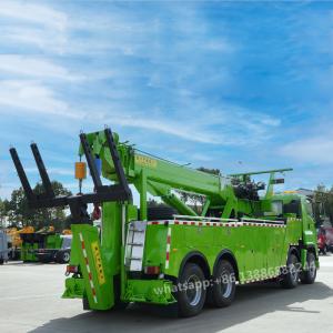 Buy cheap ISUZU GIGA 40 Tons Towing Separation Camouflage Rotating Crane Trailer Rescue Recovery Tow Trucks from wholesalers