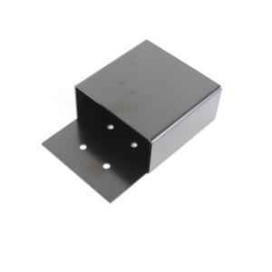 4"x 4" Pergola Brackets Steel 3-Way Flat Angle Corner Bracket Heavy Duty Black