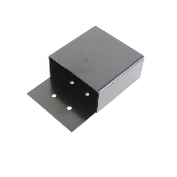 4"x 4" Pergola Brackets Steel 3-Way Flat Angle Corner Bracket Heavy Duty Black