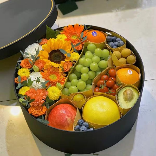 Eco Friendly Customizable Christmas Cardboard Rose Flower Boxes