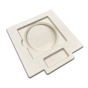 Compostable Bamboo Paper Tray Shockproof Staticproof For Cat Toy