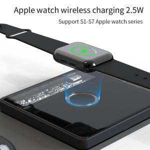 2.5D Tempered Transparent Glass Mirror Smart Qi Fast Charge 2 In 1 Dual Wireless