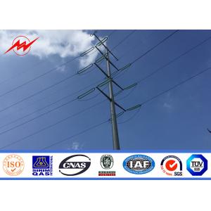 Buy cheap Hot Dip Galvanized 13m Electric Steel Power Pole Gr50 Transmission Line Poles from wholesalers