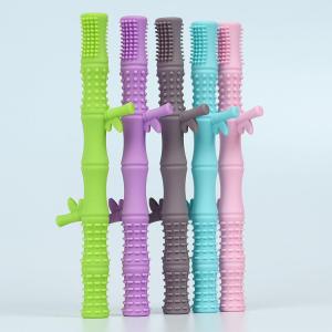 Teething Stick Toy For Baby Teether Food Grade Bamboo Design Teething Tube