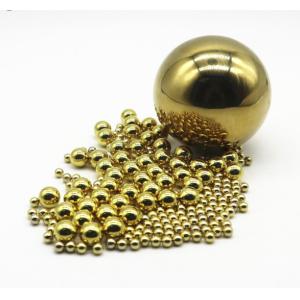 China 4MM 5MM 1.588MM Solid Brass Balls H62 Metal Sphere For Pumps Valves 8.5g/Cm3 on sale