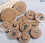 Buy cheap Mini Cartoon Cork Coaster with silkscreen printed logo, customized size is available from wholesalers