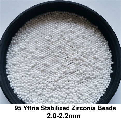 Buy cheap 2mm Zirconia Grinding Media 95 Ceramic Grinding Media For Lithium Battery Material from wholesalers