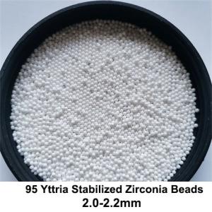 Buy cheap 2mm Zirconia Grinding Media 95 Ceramic Grinding Media For Lithium Battery Material from wholesalers