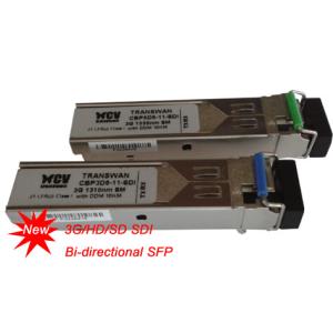 Buy cheap Bi-directional 3G/HD/SD Video SFP optical module,1310nm TX/1550nm RX from wholesalers