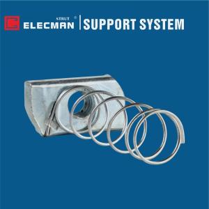 Buy cheap Zinc Plated Galvanized Steel Strut Channel Nuts With Long Spring from wholesalers