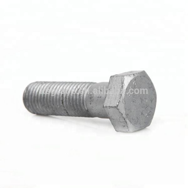 Quality 8.8 Grade Hot Dip Galvanized Hexagon Head Bolts for sale