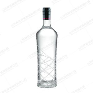 Buy cheap Clear Champagne Sparkling Wine 500ml Glass Bottle with Hot Stamping Surface Handling from wholesalers