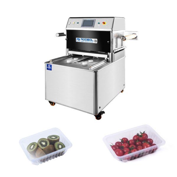 Quality Nitrogen Filling MAP Packaging Machine , Vegetable Fruit Vacuum Sealer for sale