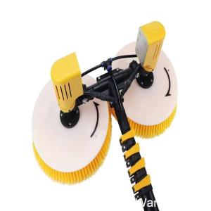 Buy cheap Artificial Control Photovoltaic Roller Solar Panel Cleaning Brushes with Water Fed Pole from wholesalers