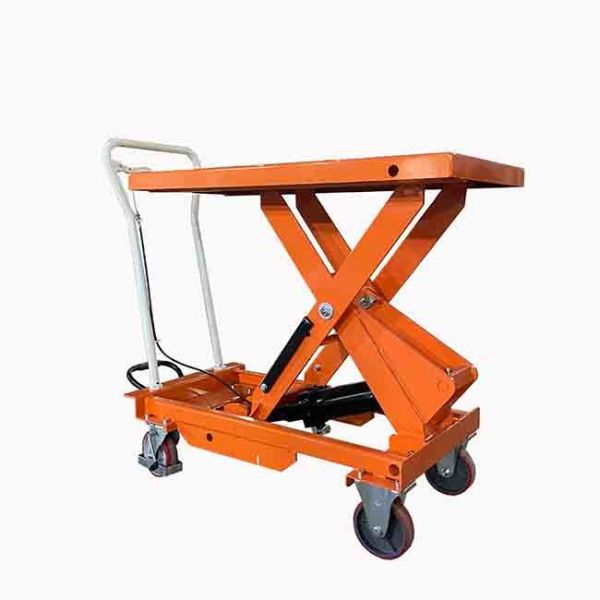Mobile 250Kg Payload Capacity Single Scissor Hydraulic Scissor Lift Tables Max