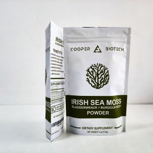 Zipper Resealable Stand Up Mylar Bag Gravure Printing For Powder