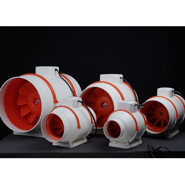 Round Axial Flow Inline Duct Fans For Enhanced Small Bathroom Ventilation