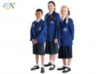 Buy cheap EEC Custom School Uniforms Blue Blazer White Shirts / Shorts Skirt For Primary Middle from wholesalers
