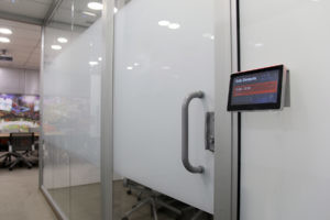 Buy cheap Customized LED Light Room Booking Display 7 Inch Android POE Capacitive Touchscreen With Wall Mount Bracket from wholesalers