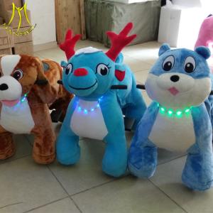 Hansel indoor ride in mall coin operated unicorn ride on plush kids ride on