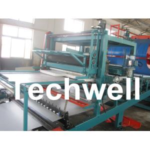 Steel Tile PU Foam Sandwich Panel Machine Line For Roof Wall Sandwich Panels