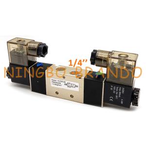 Buy cheap 1/4 Inch 4V220-08 5/2 Way Double Coil Pneumatic Solenoid Valve from wholesalers