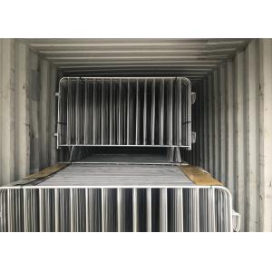 China Hot Dipped Galvanized Crowd Control Barriers 1090mm x 2500mm 14 microns hdg pre-galvanized cold zinc painted at welds on sale