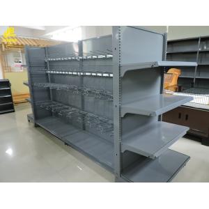 Buy cheap Middle Back Panel Supermarket Storage Racks Cold Rolled Steel Material from wholesalers