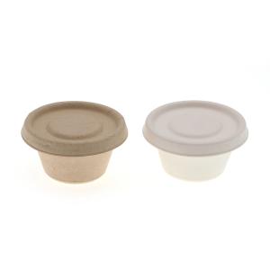 Buy cheap Compostable Biodegradable Sugarcane Bagasse Cup Cold Drink Paper Tea Cup With Lid from wholesalers