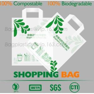 Buy cheap 100% Biodegradable Compostable Grocery Shopping bag T-Shirt Bag for Take Out, shopping bag compostable bag made from cor from wholesalers
