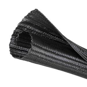 Buy cheap 50mm Polyester Self Wrapping Split Braided Sleeving Flame Retardant from wholesalers