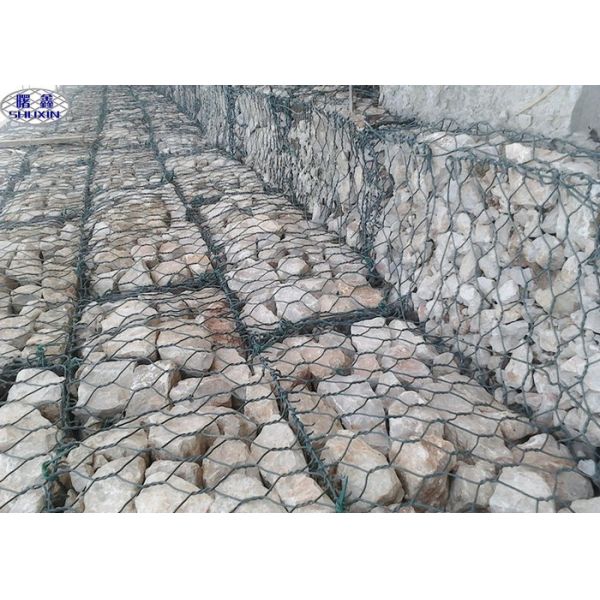 Buy cheap Acid Resisting Galvanized Gabion Baskets For Water Soil Protection from wholesalers
