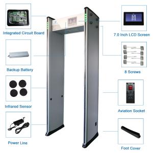 33 Zones Walk Through Metal Detector With 7.0 Inch Screen