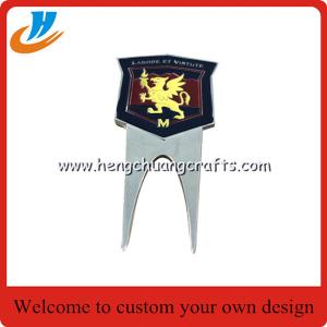 Buy cheap Custom high quality zinc alloy golf accessory fork,two tone plated color from wholesalers