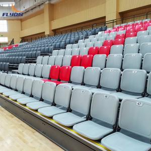 Buy cheap Customizable Retractable Bleacher Seating with 4-10 Rows and Straight Or Curved Configuration for Easy Installation from wholesalers
