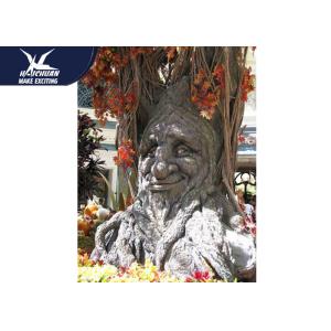 Amusement Equipment Outside Lifelike Animatronic Talking Tree Mouth Open And