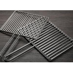 Buy cheap ISO9002 BBQ Grill Wire Mesh Non Stick Fish Grill Basket Anti Bending from wholesalers