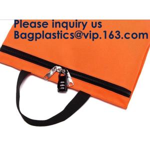 Buy cheap Cash Money Reusable Deposit Security Locking Factory Custom Made Bank Locking Night Deposit Bag With Lock, bagease from wholesalers