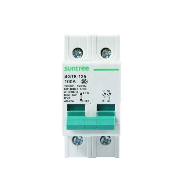 Quality Single Phase TUV AC CE 2 Pole MCB Circuit Breakers for sale