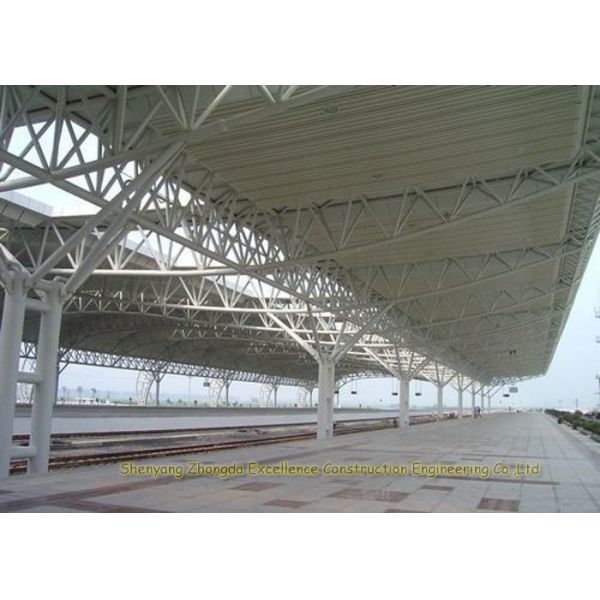 Quality Train Station Prefabricated Steel Structures High Anti Rust Performance for sale