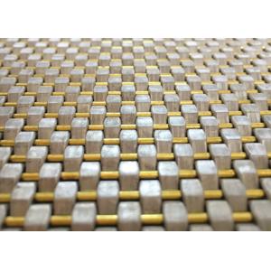 Buy cheap Brass Crimped SS Woven Wire Mesh Cladding Facade PVD Surface from wholesalers