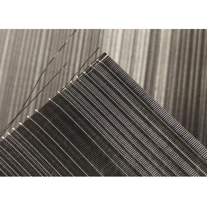 Buy cheap ISO 2.5m Painted Black Wire Mesh Screen Laminated Glass For Wall Coverings from wholesalers
