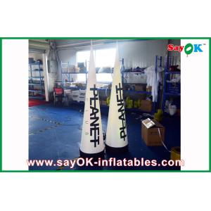 Buy cheap Logo Print Inflatable LED Cone Inflatable Lighting Decoration Waterproof For Advertising from wholesalers