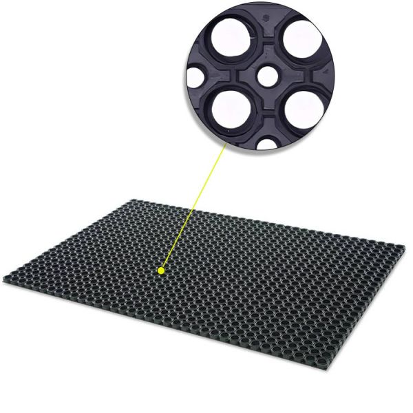 Quality 1m X 1.5m X 24mm Horse Trailer Rolls Horse Trail Mats With Holes Which Prevents Water Build-Up for sale