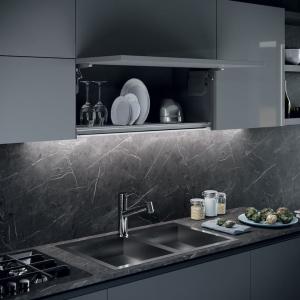Modern Style Designs Melamine-faced Chipboard Kitchen Cabinets With Peninsula