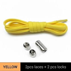 Buy cheap New Elastic Shoelaces Metal Capsule Button No Tie Shoe Laces from wholesalers