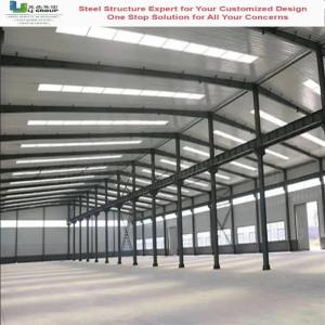 Buy cheap Q355B Prefabricated Steel Structure Warehouse with Galvanized Frame from wholesalers