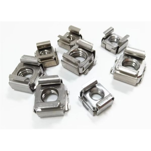 Buy cheap M8 M10 Aluminum AL 6061 Cage Nuts Spring Square Rack Anodized sliver color from wholesalers