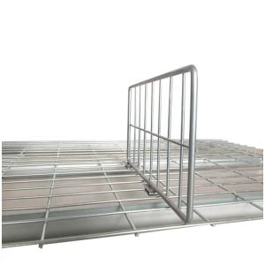 Hanging Wire Mesh Divider / Welded Wire Mesh Panel With Hooks For Warehouse Rack