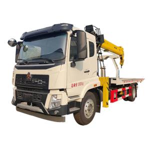 Buy cheap Hot sale Sinotruk Howo New LHD RHD 10ton Street Wrecker Flat Bed Tow Truck Mounted Crane from wholesalers